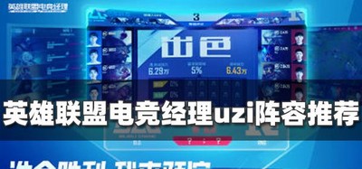 怎么搭配英雄联盟电竞经理uzi阵容 uzi阵容搭配攻略