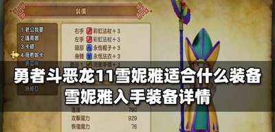 勇者斗恶龙11什么装备适合雪妮雅 入手装备介绍