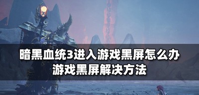 暗黑血统3进入游戏黑屏怎么处理 游戏黑屏解决方法