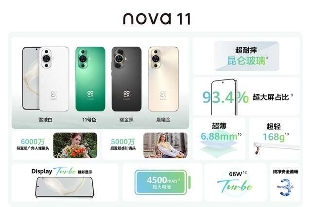 华为nova11系列售价是多少 nova11系列售价价格一览