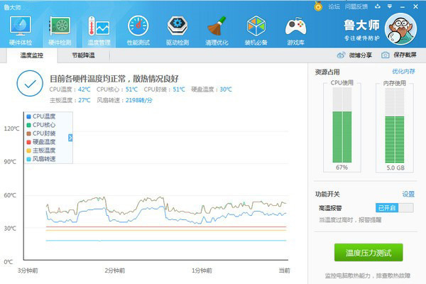 鲁大师专业版软件功能截图