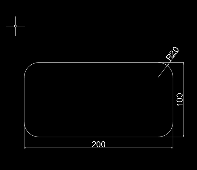 AutoCAD 2018怎么绘制圆角矩形?AutoCAD 2018绘制圆角矩形的方法截图