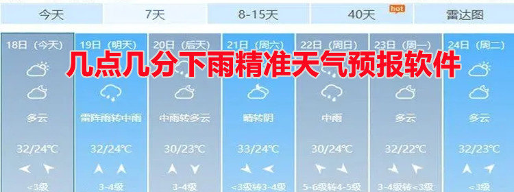 几点几分下雨精准天气预报软件_精准几点几分下雨天气预报软件