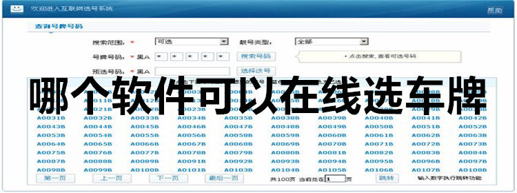 可以在线选车牌的软件_全国车牌选号软件