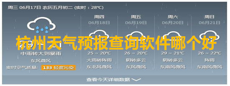 杭州天气预报查询软件大全_杭州天气预报查询软件推荐