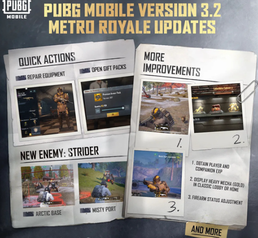 pubg国际服手游3.2更新内容一览