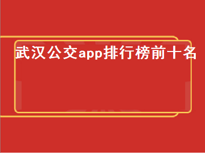 有人知道有什么APP可以查武汉公交到站信息么 公交准时达有什么app