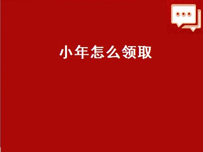 小年怎么领取（小年怎么领取养老金）