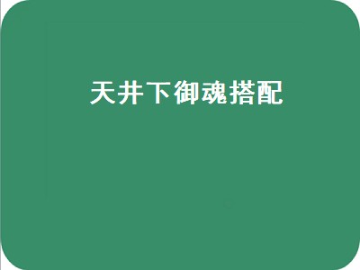 天井下御魂搭配（天井下御魂搭配2021）